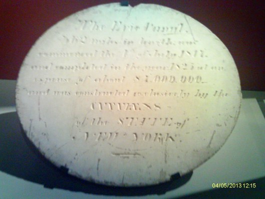 Erie Canal plaque, 1825