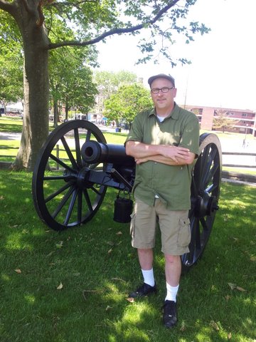 Modeling with the park's new toy