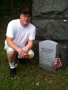 One of the new headstones at Brooklyn's Green-Wood Cemetery