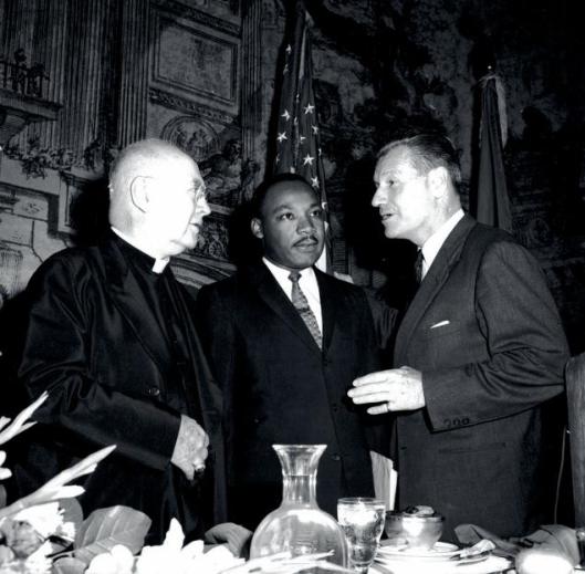 Kimg with Governor Rockefeller and Cardinal Spellman at the September 1962 dinner