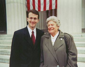 Julia Grant Dietz at Grant' Tomb in 2000
