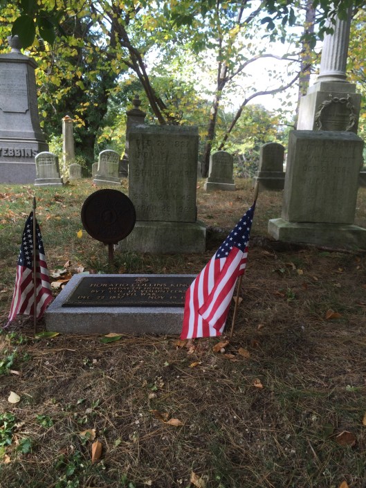 A Civil War headstone, though not the one mentioned in the post