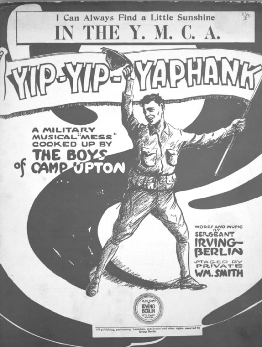 Sergeant Irving Berlin's paean to the YMCAs of the Great War