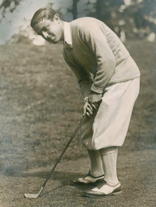 Gene Sarazen as he was in the late 1920 around the time he came to Governors Island for an Army Relief Society fundraiser. With the Great War over for almost a decade, the Roaring Twenties were on.