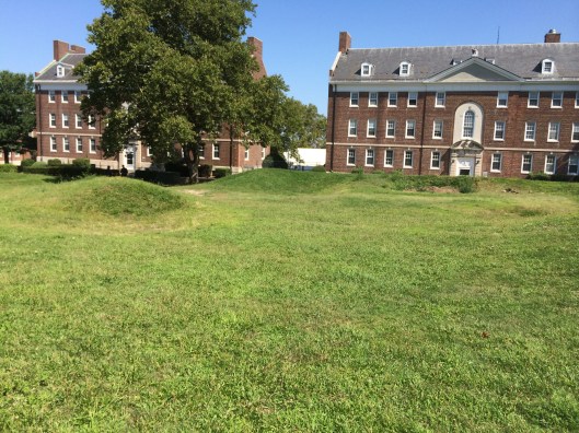 Bunkers of another kind: remnants of the old Governors Island gold course