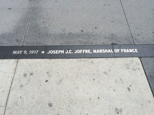 New Yorkers turned out to see Marshal Joseph Joffre when he, René Viviani, and other French officials visited the United States in spring 1917