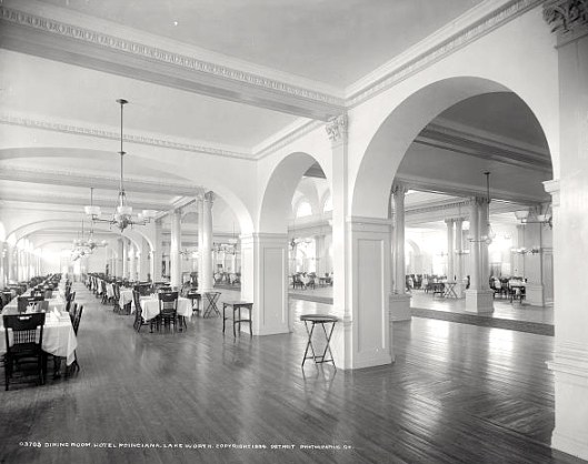 When not playing ball they worked in the dining room and elsewhere. 