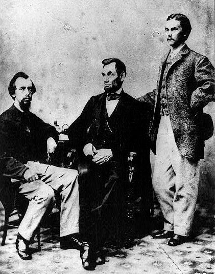JJohn Nicolay (seated) and John Hay (right) were best friends who worked selflessly for President Lincoln. After the war they toiled equally hard to craft his image and defend the Unionist perspective of the war.