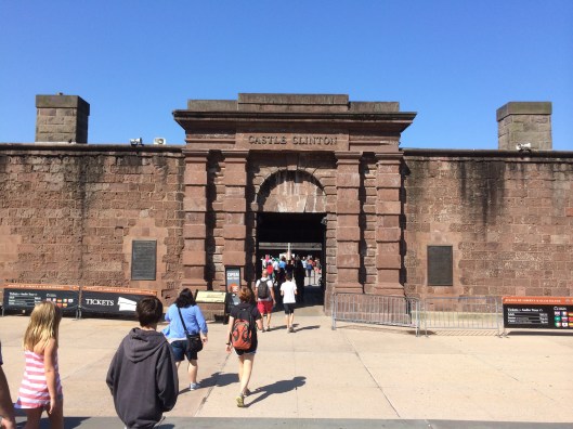 The Marquis de Lafayette arrived in Castle Garden, also called Castle Clinton in 1824. Today this is a unit of the National Park Service.