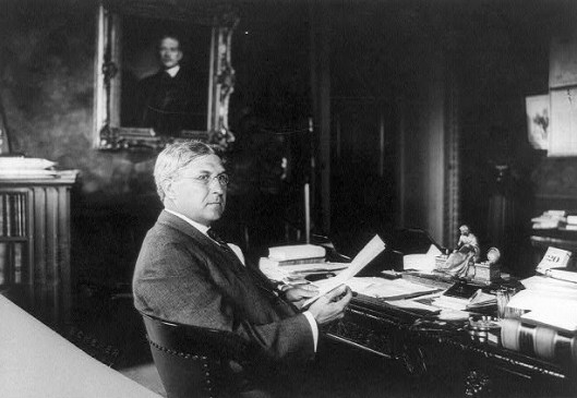at his office in the State, War, and Navy Building