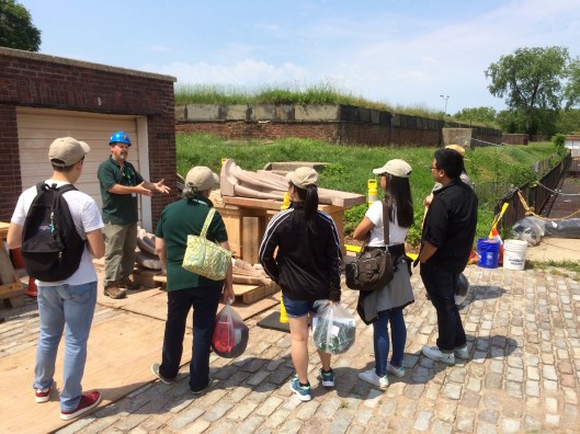 A ranger discusses the ins-and-outs of the project.