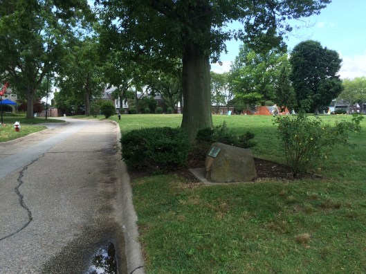 Evans's boulder and the road named in his honor