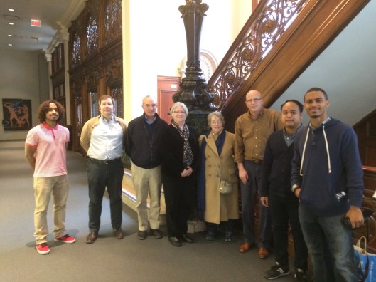 The crew posing at the end of the session